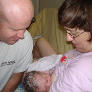 Sarah after the birth